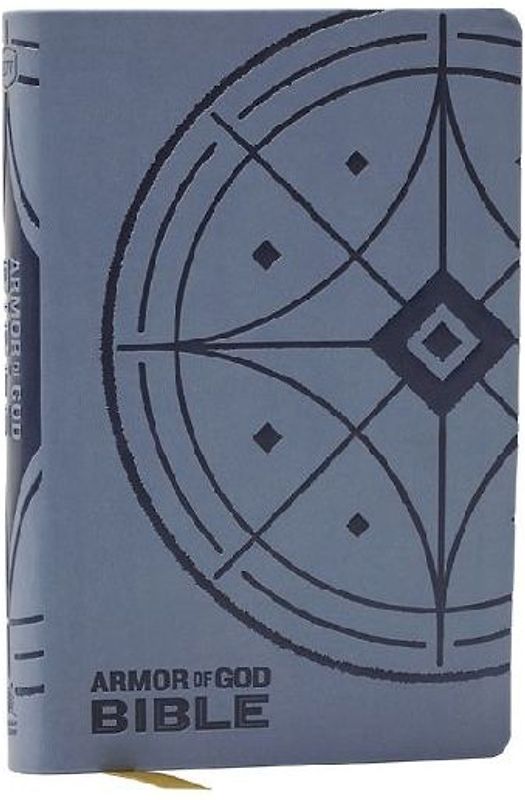 NKJV Armor of God Bible, Blue/Gray Leathersoft (Children's Bible, Red Letter, Comfort Print, Holy Bible): New King James Version