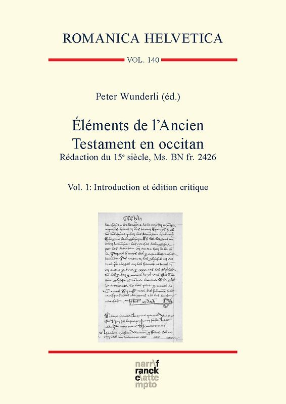 Éléments de l’Ancien Testament en occitan. Rédaction du 15e siècle, Ms. BN fr. 2426