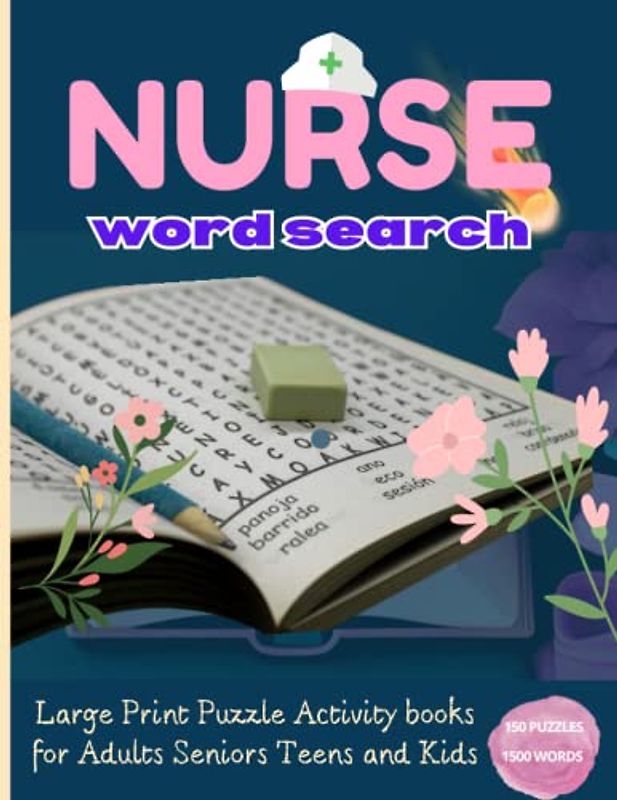 Nurse Word Search: Word Search Large Print Large, big Puzzle Activity Books with Solutions