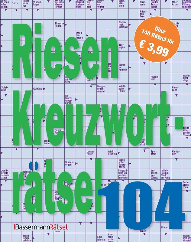 Riesen-Kreuzworträtsel 104 (5 Exemplare à 3,99 €)