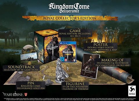Kingdom Come: Deliverance [Collector's Edition inkl. Figur, Steelbook, Doppelseitiges Poster, Soundtrack, Metal-Pin, Making of Kingdom Come und Fechtbuch Blu-Ray] PlayStation 4