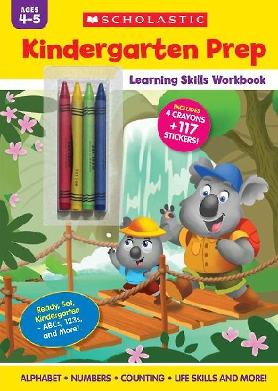 Kindergarten Prep Learning Skills Workbook