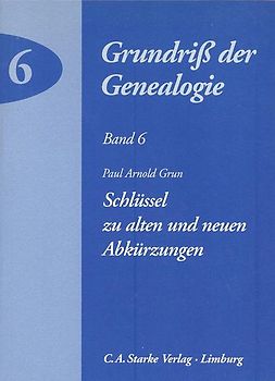 Schlüssel zu alten und neuen Abkürzungen