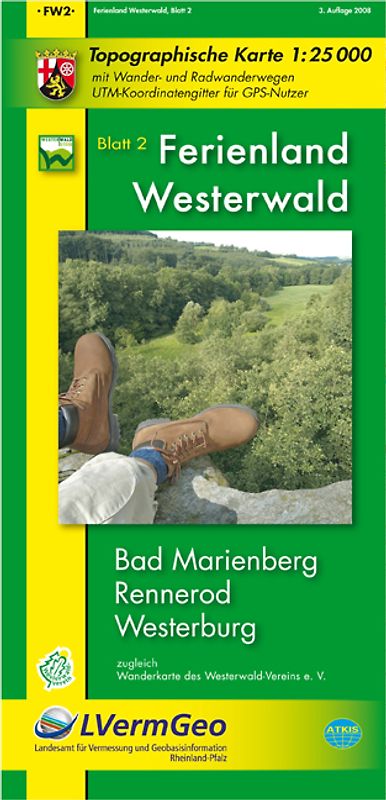 Ferienland Westerwald, Blatt 2 (WR), Bad Marienberg, Rennerod, Westerburg