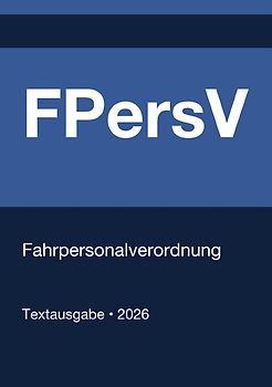 FPersV - Fahrpersonalverordnung (Deutschland) 2026