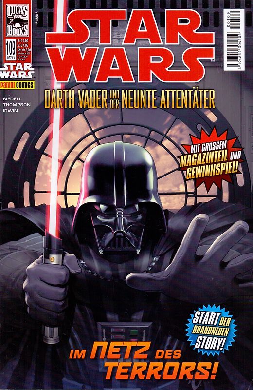 Star Wars: Heft 109 - Darth Vader und der neunte Attentäter [Broschiert]