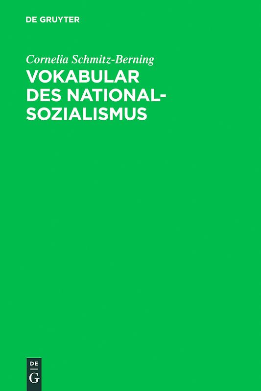Vokabular des Nationalsozialismus