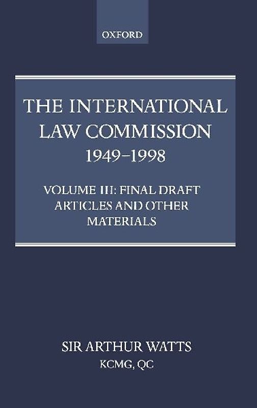 The International Law Commission 1949-1998