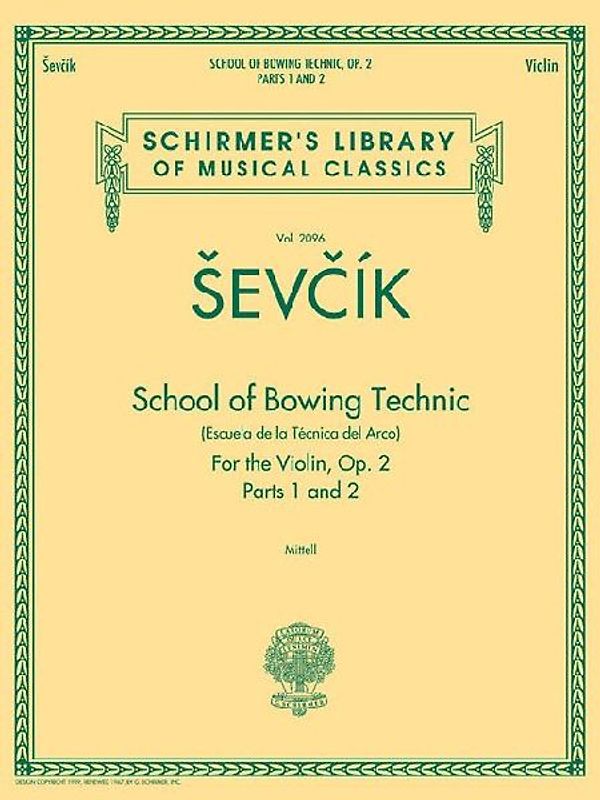 School of Bowing Technics, Op. 2, Parts 1 & 2