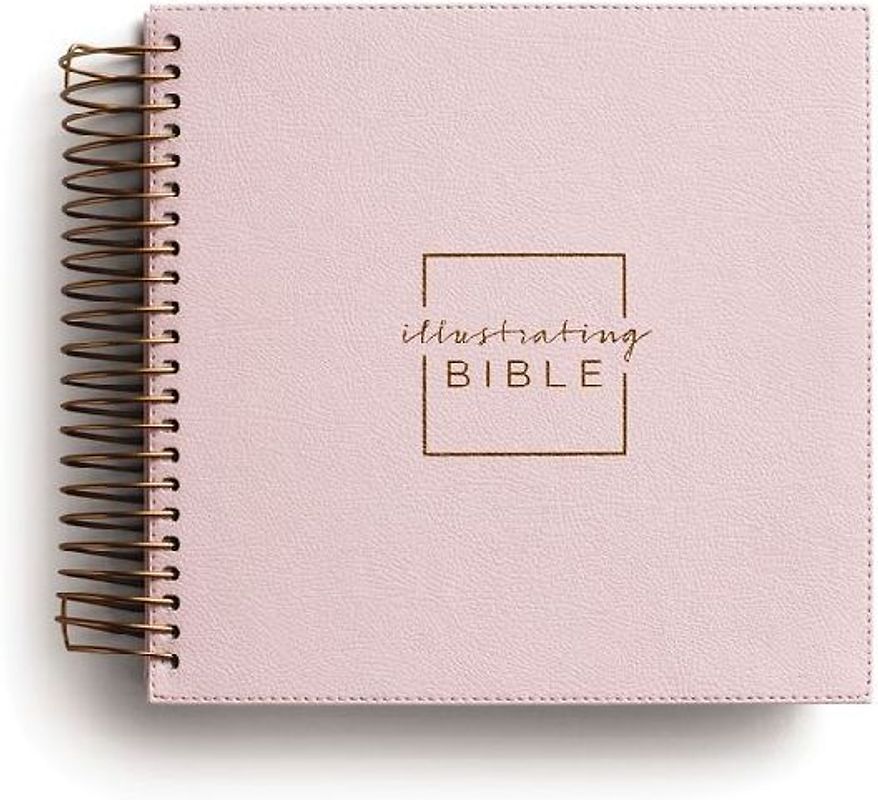 Illustrating Bible Niv: Spiral Bound Bible Journal, Pink