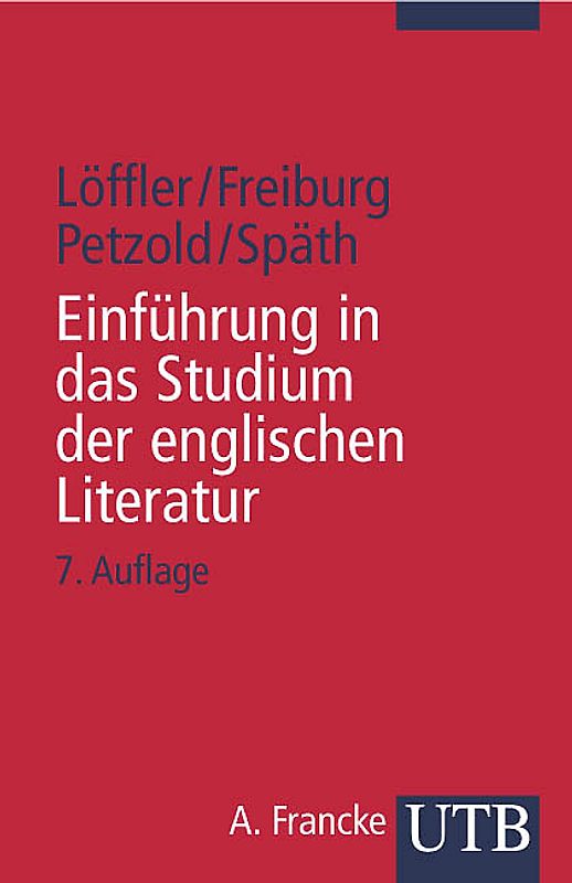 Einführung in das Studium der englischen Literatur