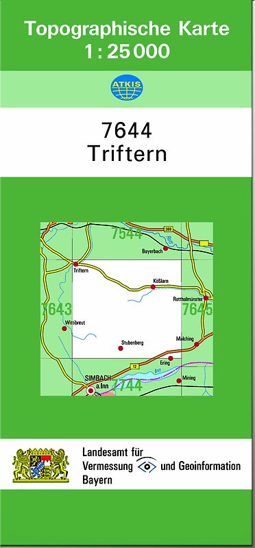 TK25 7644 Triftern