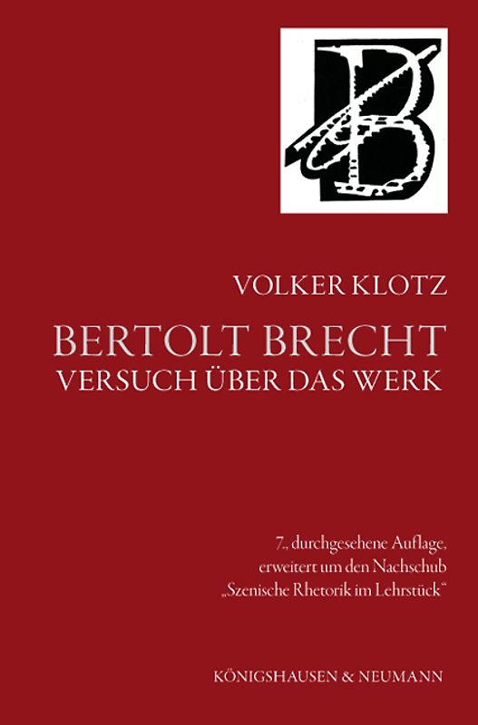 Bertolt Brecht. Versuch über das Werk