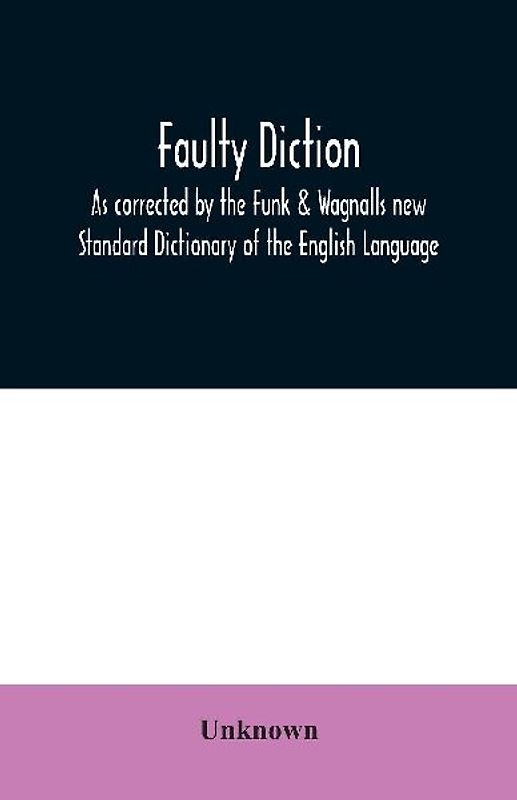 Faulty diction