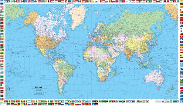 Welt politisch Poster 1:50 Mio.