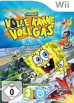 SpongeBob Schwammkopf: Volle Kanne Vollgas inkl. Lenkrad Nintendo Wii