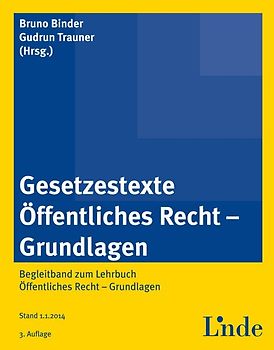 Gesetzestexte Öffentliches Recht - Grundlagen