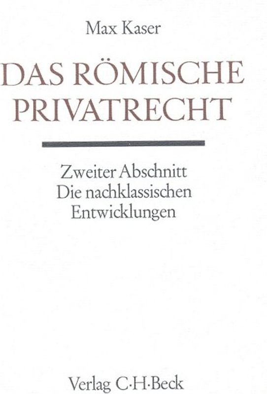 Das römische Privatrecht