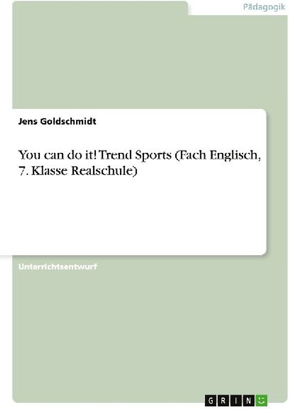 You can do it! Trend Sports (Fach Englisch, 7. Klasse Realschule)