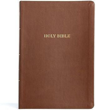 KJV Large Print Thinline Bible, Value Edition, Brown Leathertouch