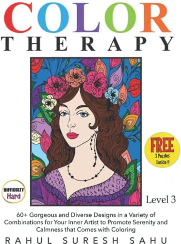 Color Therapy: 60+ gorgeous and diverse designs in a variety of combinations for your inner artist to promote serenity and calmness that comes with coloring.