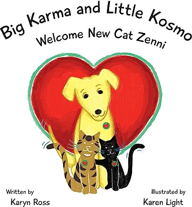 Big Karma and Little Kosmo Welcome New Cat Zenni