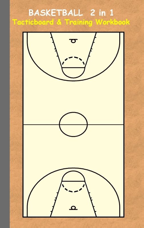 Basketball 2 in 1 Tacticboard and Training Workbook