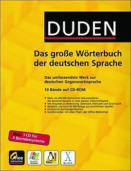 DUDEN: Das große Wörterbuch der deutschen Sprache MacOS