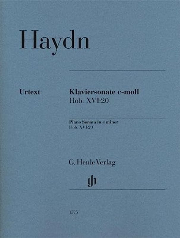 Klaviersonate c-moll Hob. XVI:20: Besetzung: Klavier zu zwei Händen (G. Henle Urtext-Ausgabe)