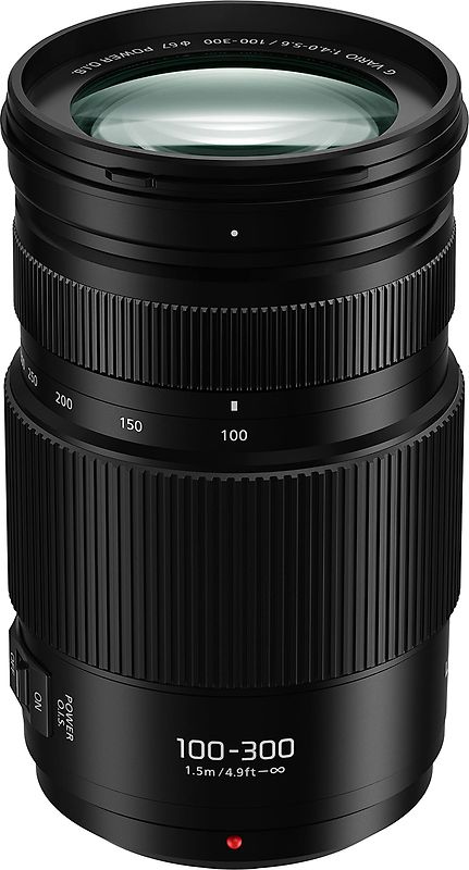 Panasonic Lumix G VARIO 100-300 mm F4.0-5.6 Power O.I.S. 67 mm Filtergewinde (Micro Four Thirds Anschluss) schwarz