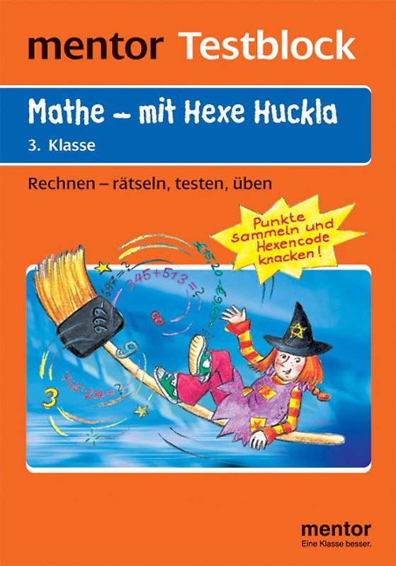 mentor Testblock: Mathe - mit Hexe Huckla, 3. Klasse - Testblock