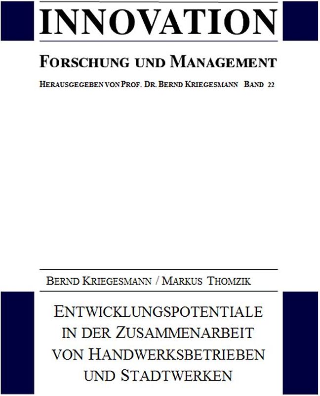 Entwicklungspotentiale in der Zusammenarbeit von Handwerksbetrieben und Stadtwerken