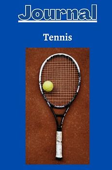 Tennis Journal with a cobalt blue background