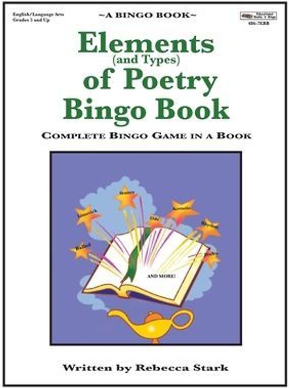 Elements of Poetry Bingo Book