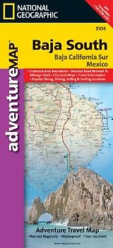 Baja California South. National Geographic Adventure Map