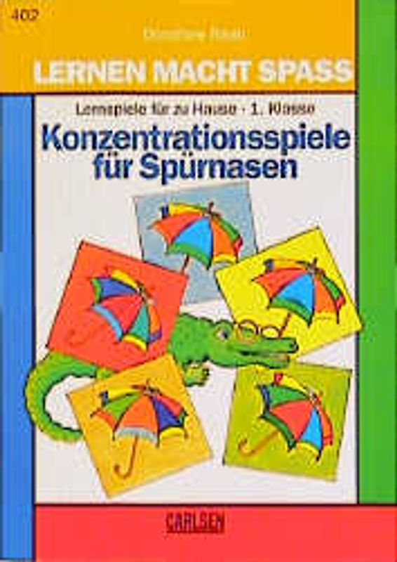Konzentrationsspiele für Spürnasen. Lernspiele für zu Hause. 1. Klasse