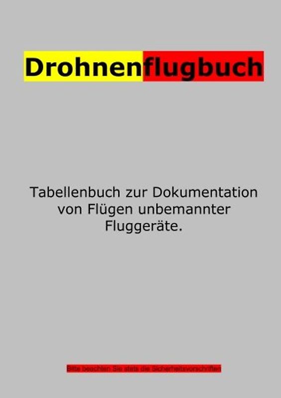 Drohnenflugbuch