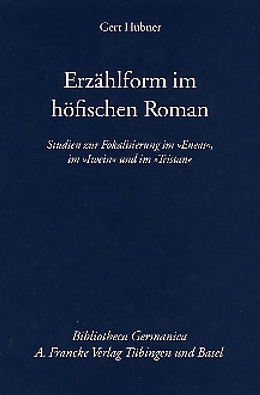 Erzählform im höfischen Roman