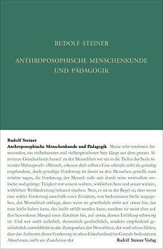 Anthroposophische Menschenkunde und Pädagogik