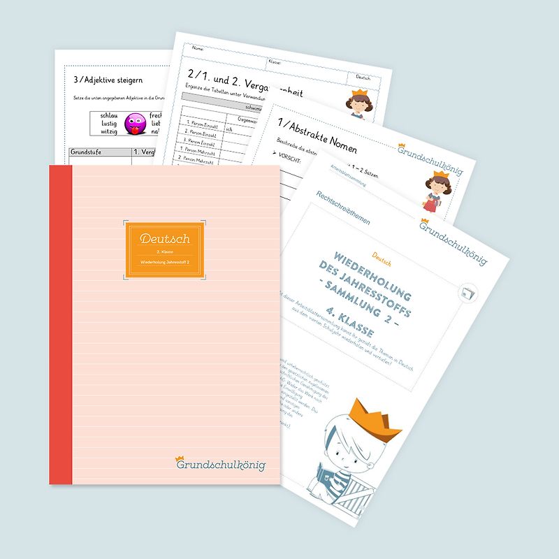 Grundschule - Deutsch, 4. Klasse: Wiederholung des Jahresstoffs - Teil 2