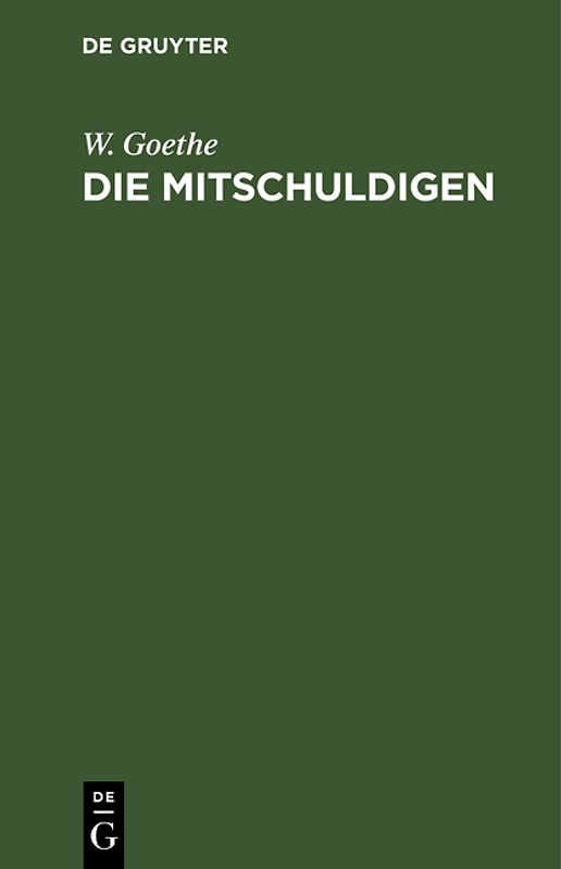Die Mitschuldigen