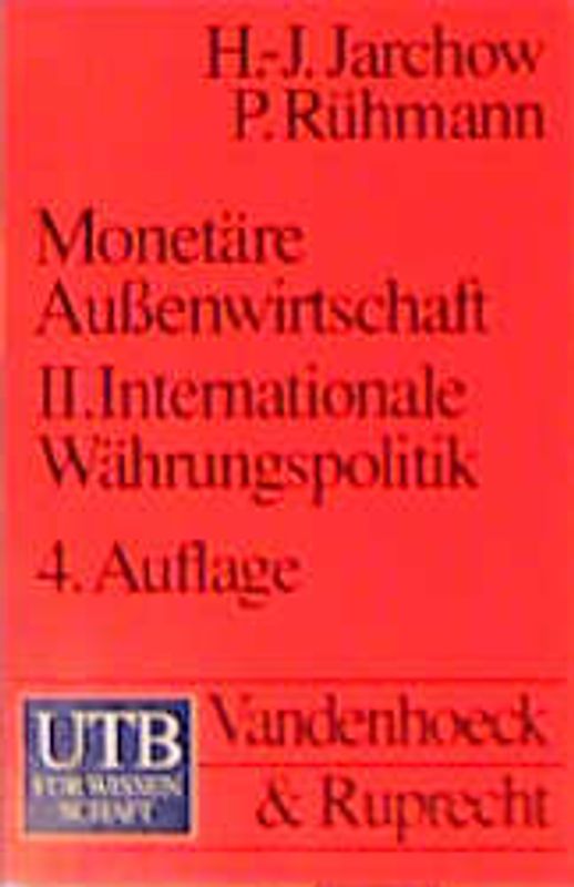 Monetäre Außenwirtschaft