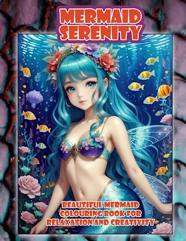 Mermaid Serenity: Beautiful Mermaid Colouring Book for Relaxation and Creativity: Enchanting Mermaids: Bring Magic to Life with Vibrant Colors