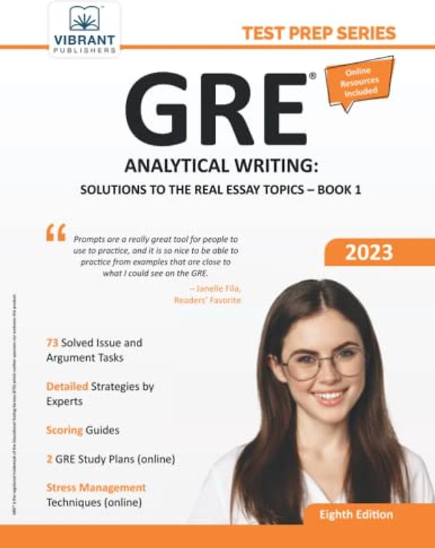GRE Analytical Writing: Solutions to the Real Essay Topics - Book 1 (Test Prep Series)