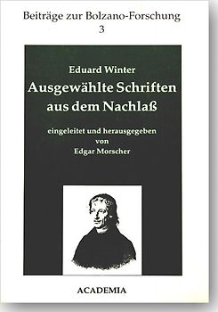 Winter, Eduard: Ausgewählte Schriften aus dem Nachlaß
