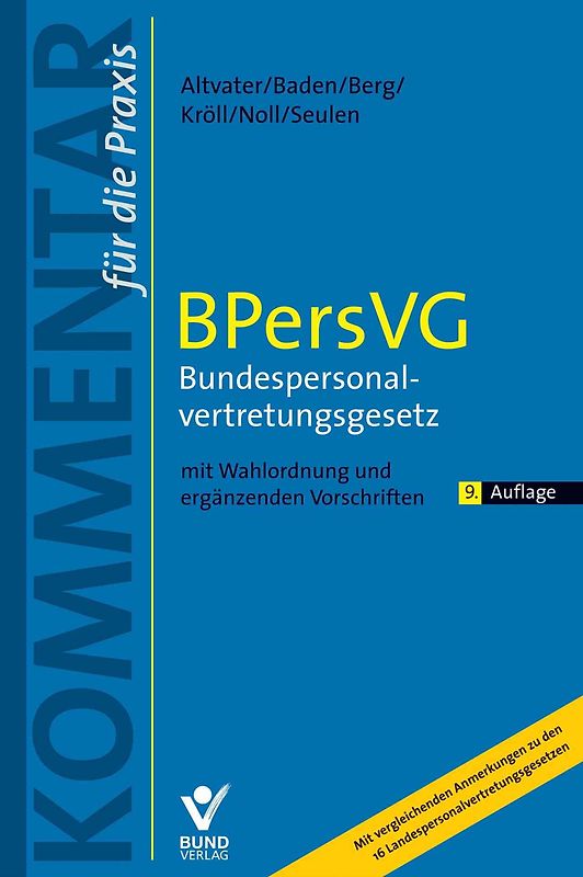 BPersVG – Bundespersonalvertretungsgesetz