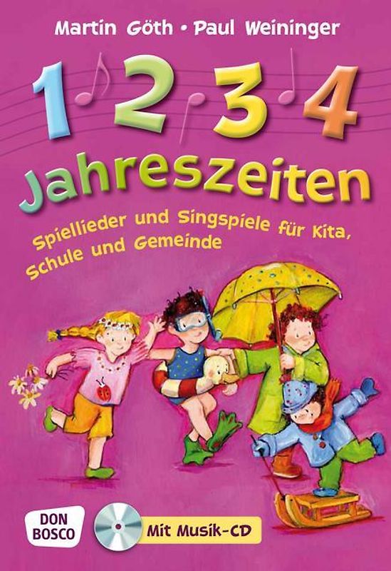 1, 2, 3, 4 Jahreszeiten, m. Audio-CD