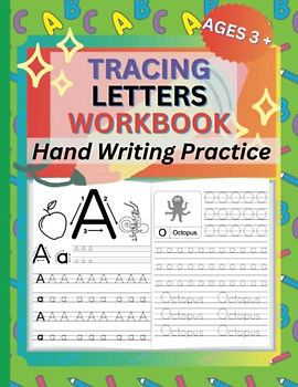 Tracing Letters Workbook, Uppercase & Lowercase Letters Handwriting Practice