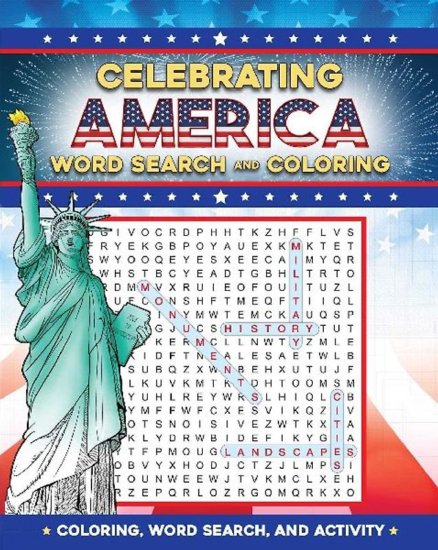 Celebrating America Word Search and Coloring