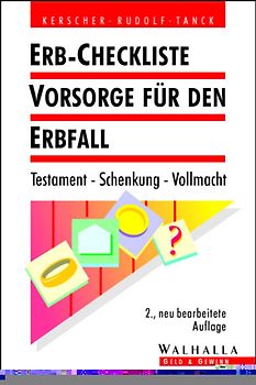 Erb-Checkliste Vorsorge für den Erbfall